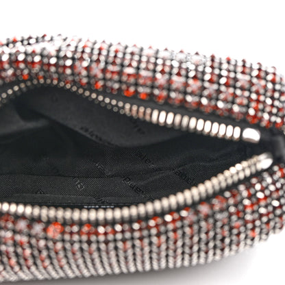 Alexander Wang Mesh Crystal Rhinestone Mini Heiress Pouch Cola 5 of 8