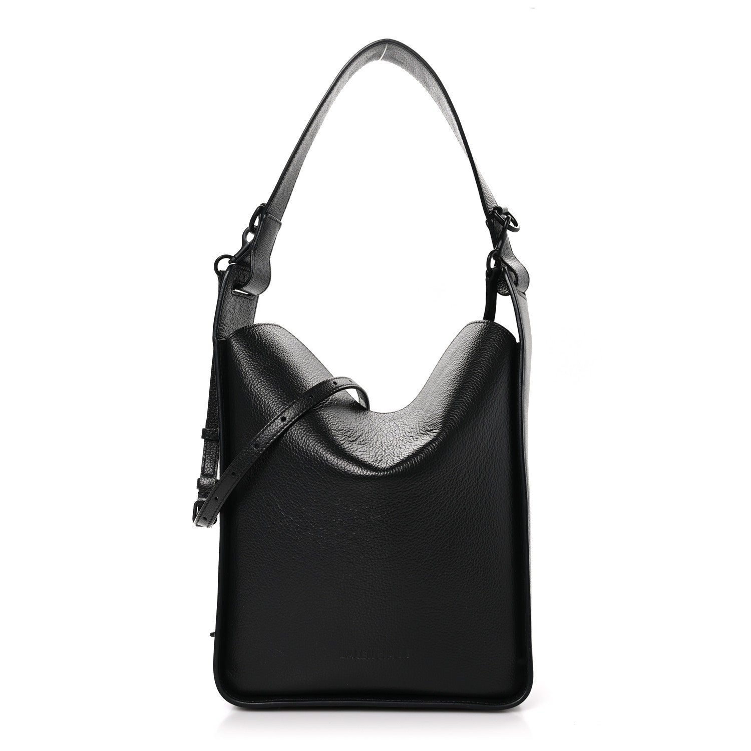 Balenciaga Calfskin Logo Embossed Small Tool 2.0 North-South Tote Black 1 of 9