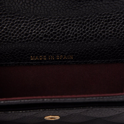 Chanel Caviar Quilted Flap Card Holder Black 7 of 8