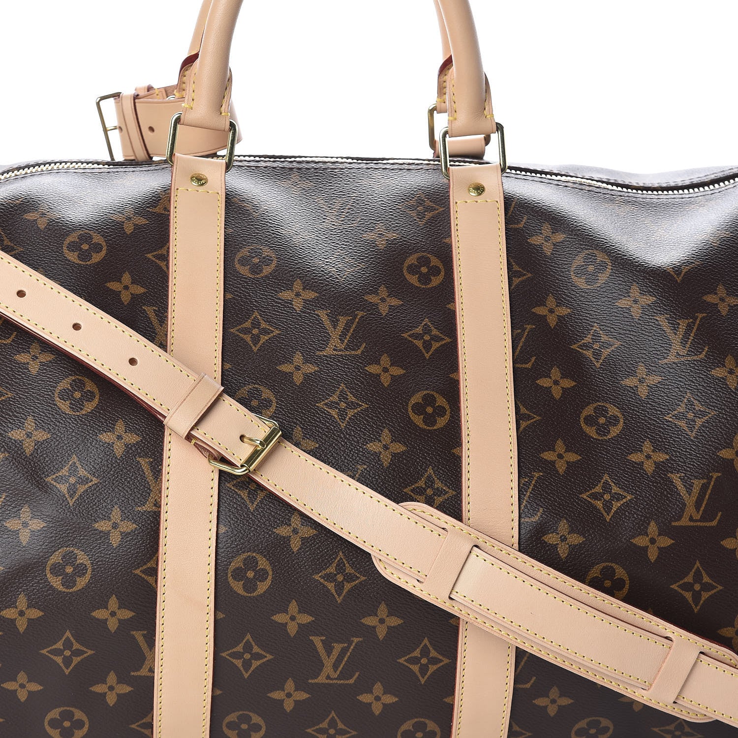Louis Vuitton Monogram Keepall Bandouliere 55 7 of 9