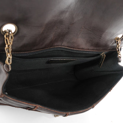Chanel Lambskin Medium Patchwork Mademoiselle Single Flap Brown 5 of 9