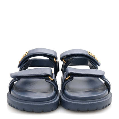 Christian Dior Lambskin Dioract 10mm Sandals 37 Pastel Night 3 of 9