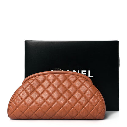 Chanel Caviar Quilted Timeless Clutch Light Brown 11 of 11