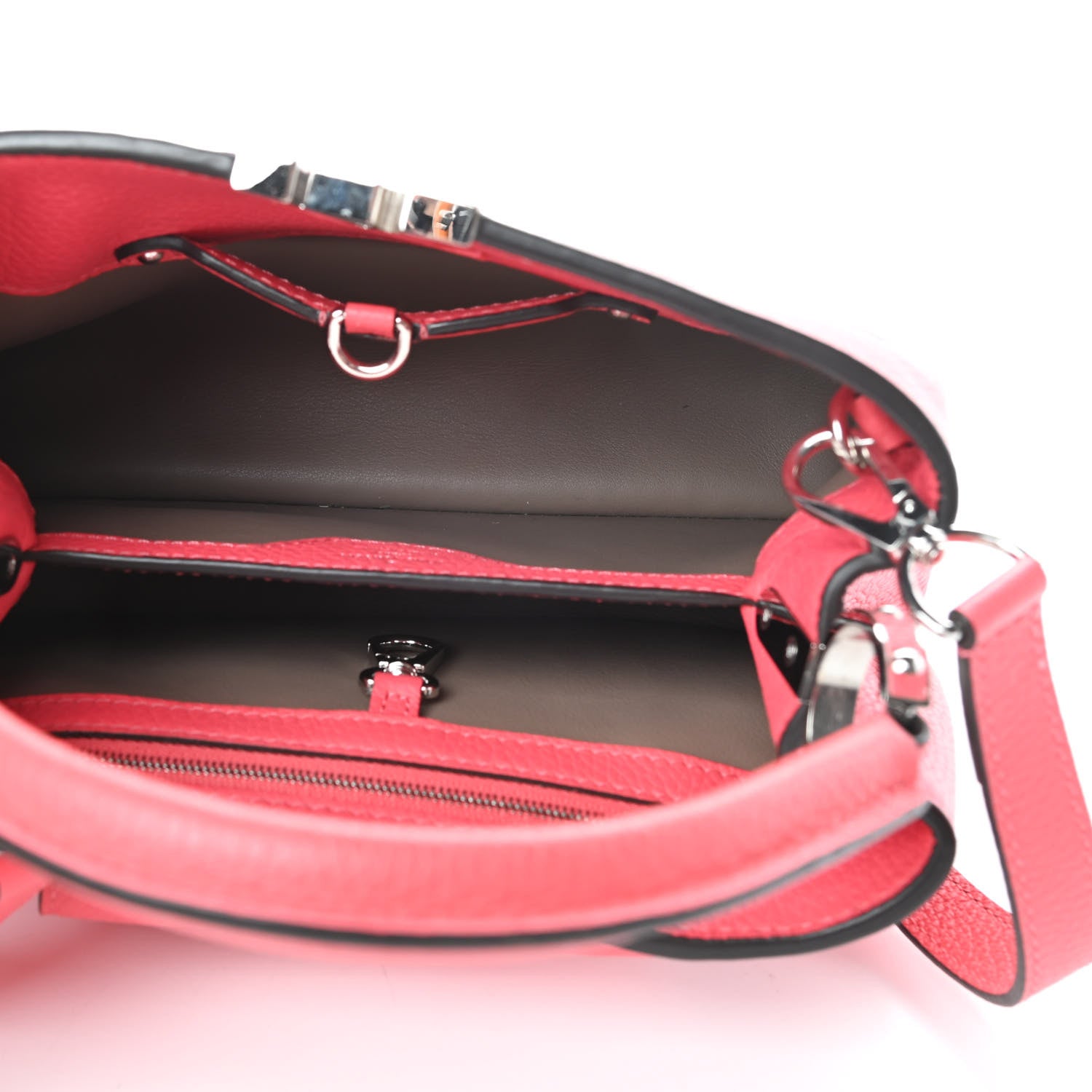 Louis Vuitton Taurillon Capucines BB Rose Litchi 5 of 12