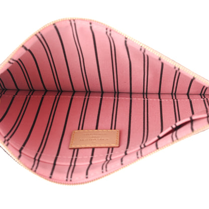 Louis Vuitton Monogram Neverfull MM GM Pochette Sugar Pink 5 of 8