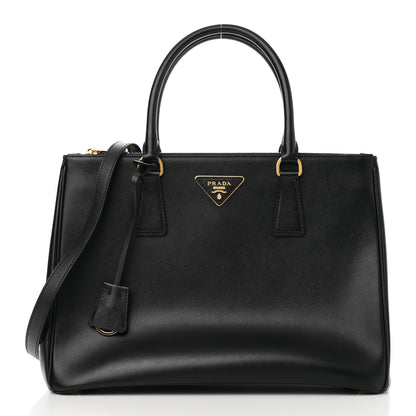 Prada Saffiano Lux Large Galleria Double Zip Tote Black 1 of 9