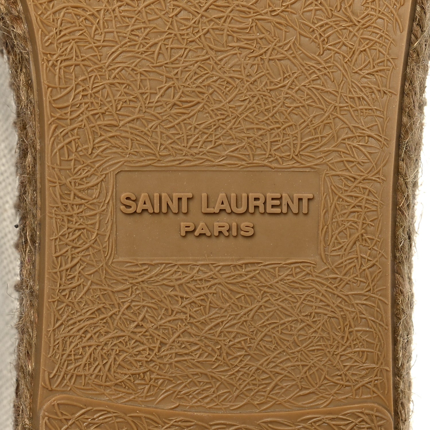 Saint Laurent Canvas Nappa Elba Light Logo Embroidered Espadrilles 42 Ecru 7 of 10