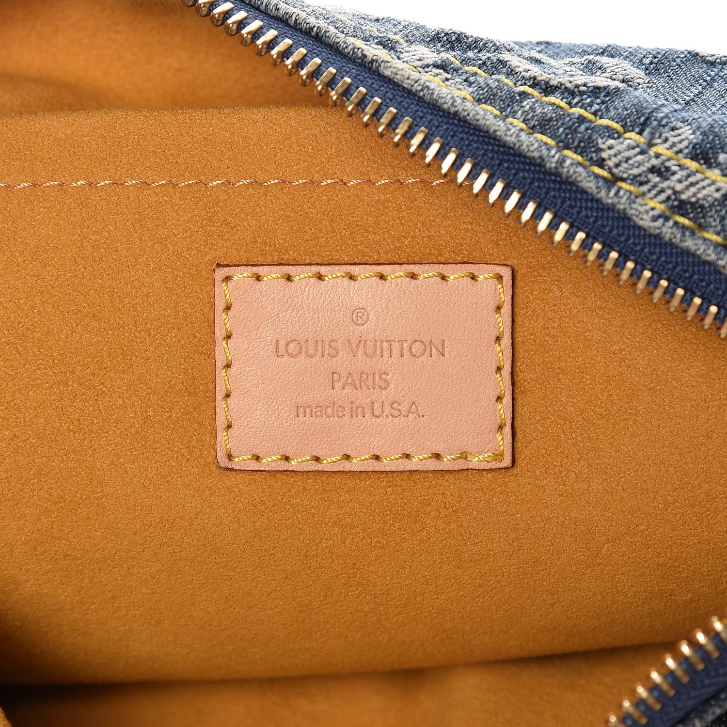 Louis Vuitton Monogram Denim Baggy PM Blue 7 of 12