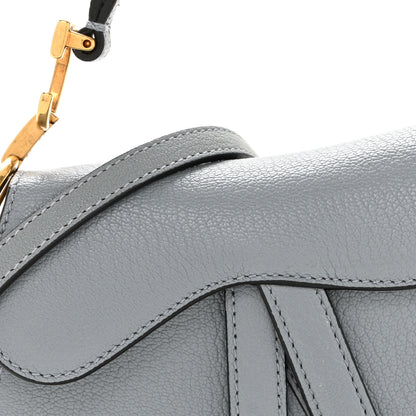 Christian Dior Goatskin Micro Saddle Bag With Strap Cloud Blue 8 of 11