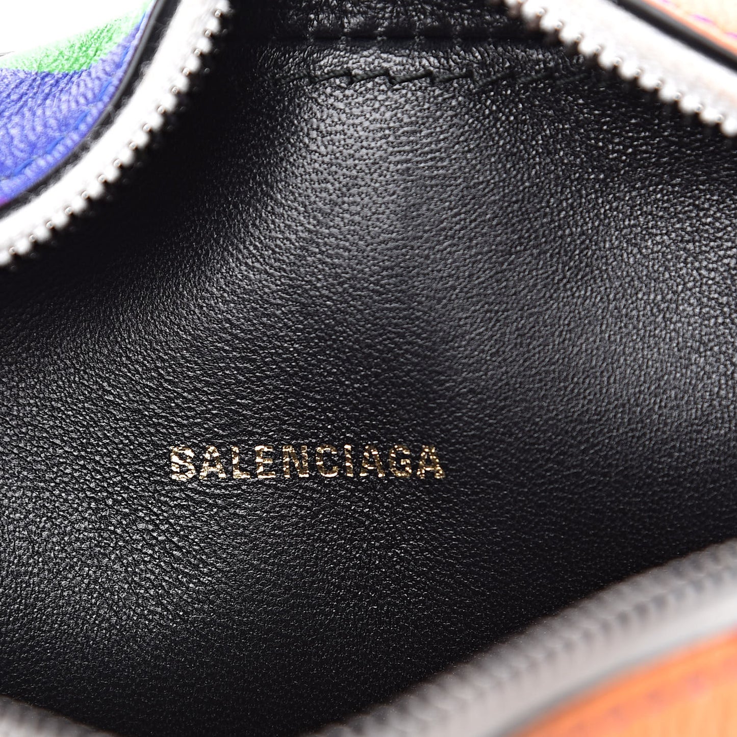 Smooth Calfskin Rainbow Logo XS Ville Camera Bag Multicolor