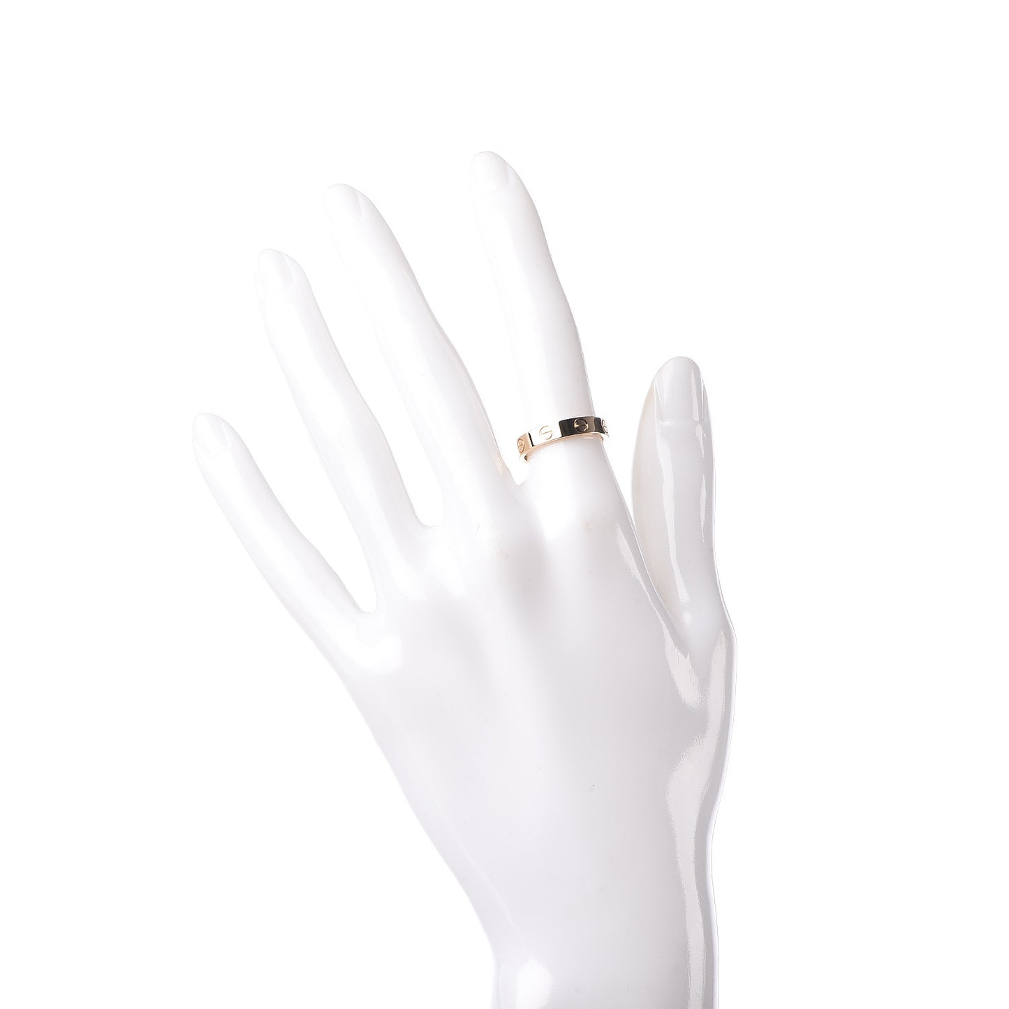 18K Yellow Gold 3.5mm LOVE Wedding Band Ring 50 5.25