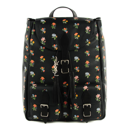 Saint Laurent Calfskin Prairie Flower Printed Festival Backpack Multicolor 1 of 11
