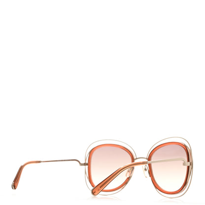 Chloe Oversized Carlina Sunglasses CE123S Gold Peach 4 of 7