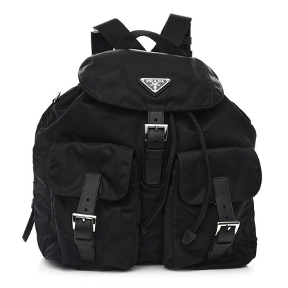 Prada Re-Nylon Vela Saffiano Medium Backpack Black 1 of 10