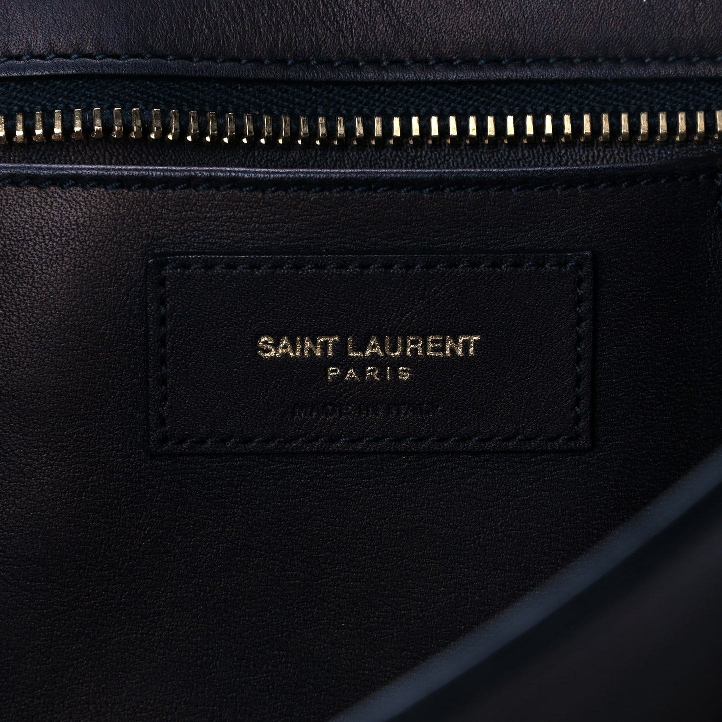 Calfskin Small Classic Y Cabas Navy Blue