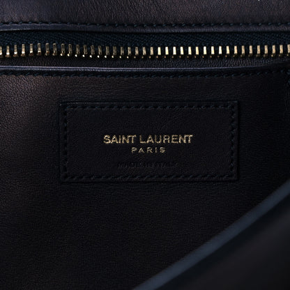 Saint Laurent Calfskin Small Classic Y Cabas Navy Blue 6 of 12