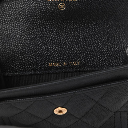 Chanel Caviar Quilted Boy Flap Card Holder Black 8 of 8