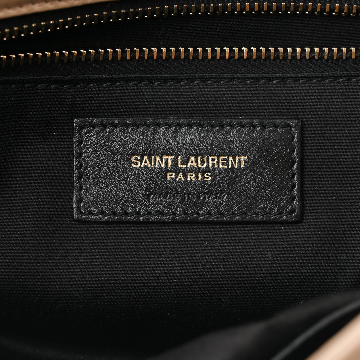 Lambskin Matelasse Monogram Medium Niki Chain Satchel  Dark Beige
