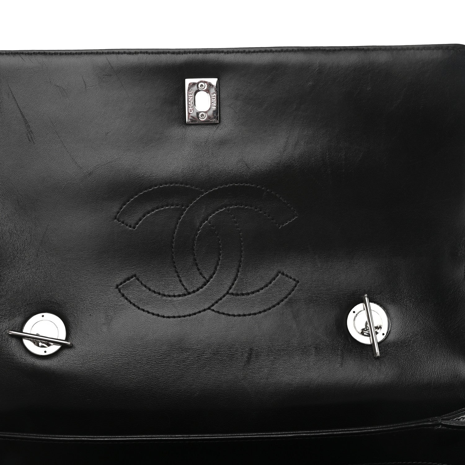 Chanel Lambskin Quilted Large Trendy CC Dual Handle Flap Bag Black 11 of 14