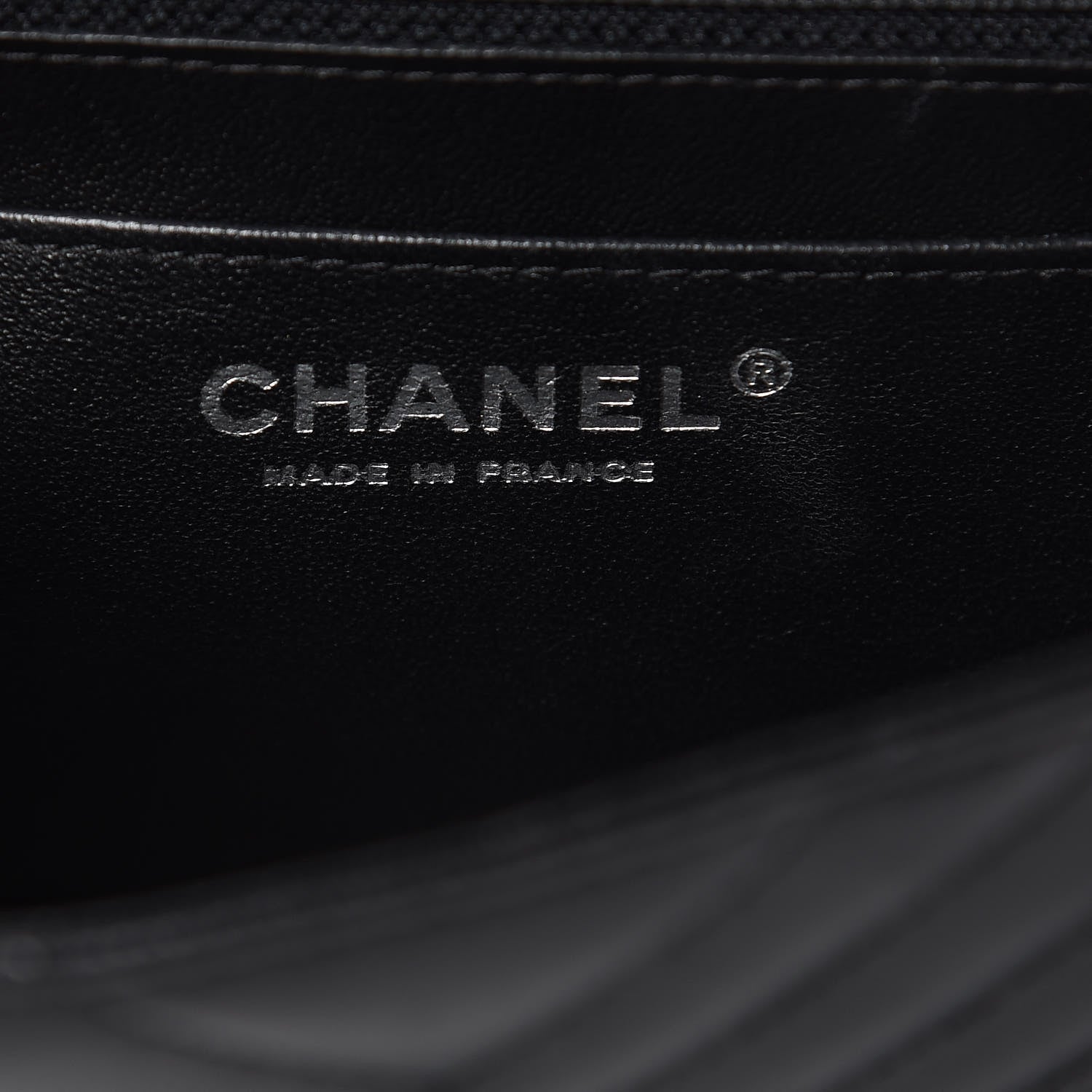 Chanel Lambskin Chevron Quilted Mini Square Flap Black 6 of 15