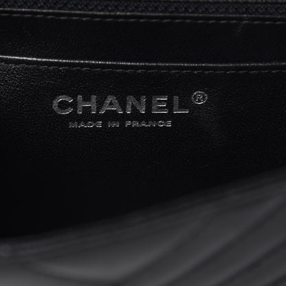 Chanel Lambskin Chevron Quilted Mini Square Flap Black 6 of 15