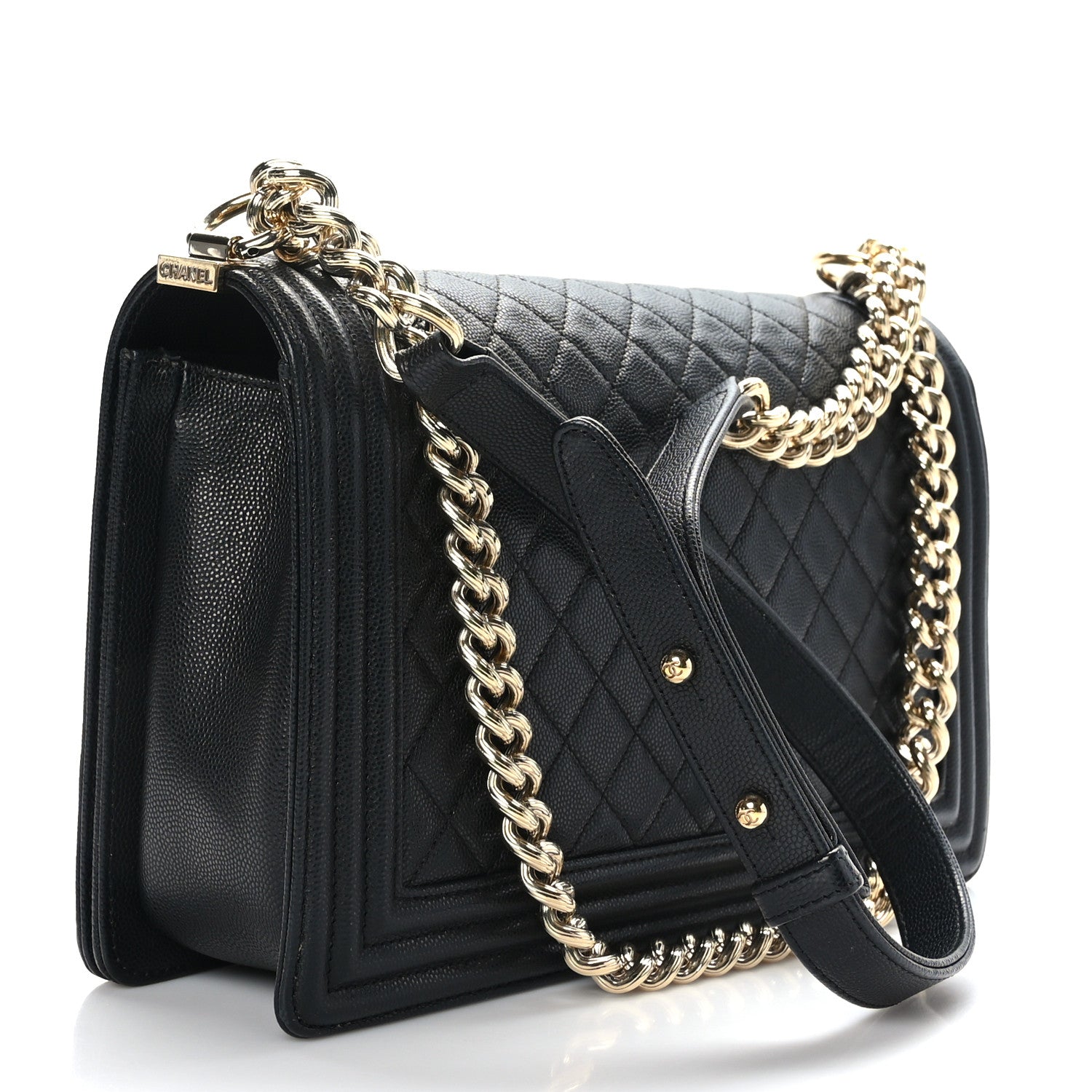 Chanel Caviar Quilted New Medium Boy Flap Black 3 of 9