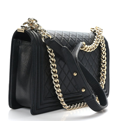 Chanel Caviar Quilted New Medium Boy Flap Black 3 of 9