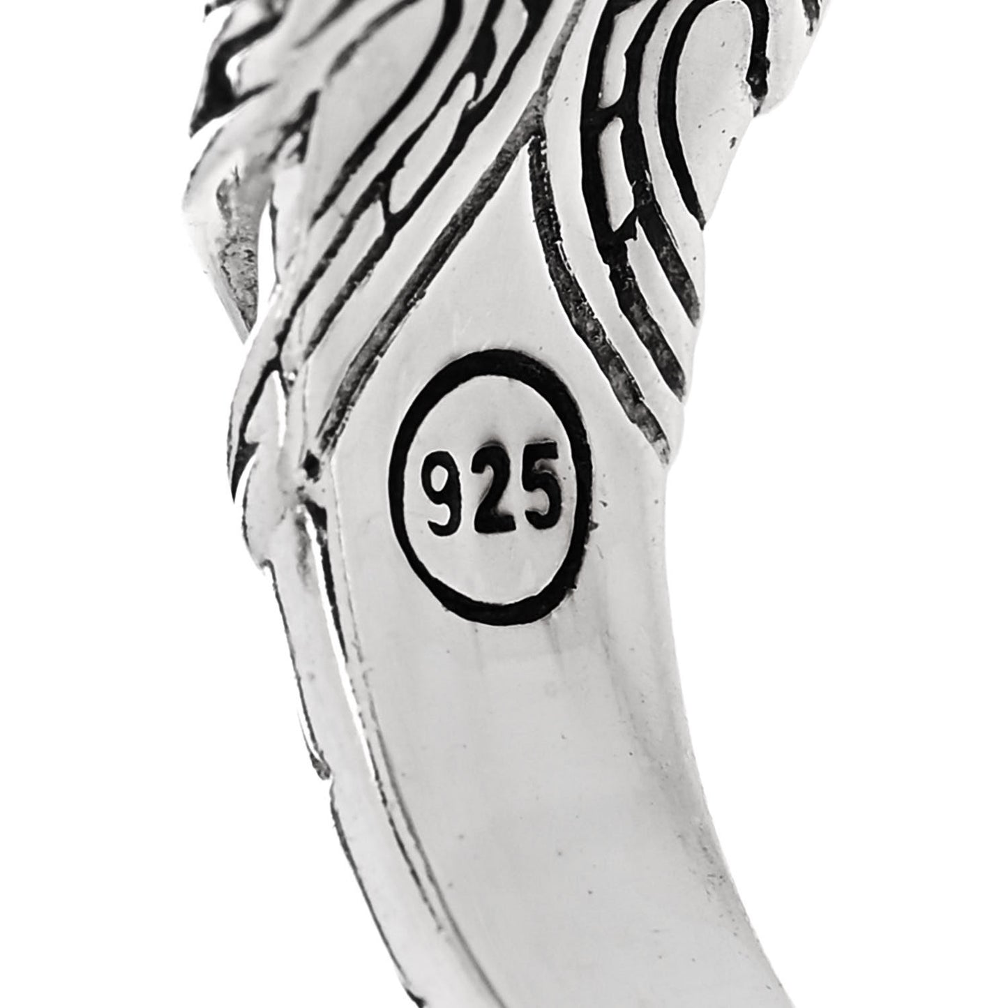 Sterling Silver Black Spinel Classic Chain Ring 54 7