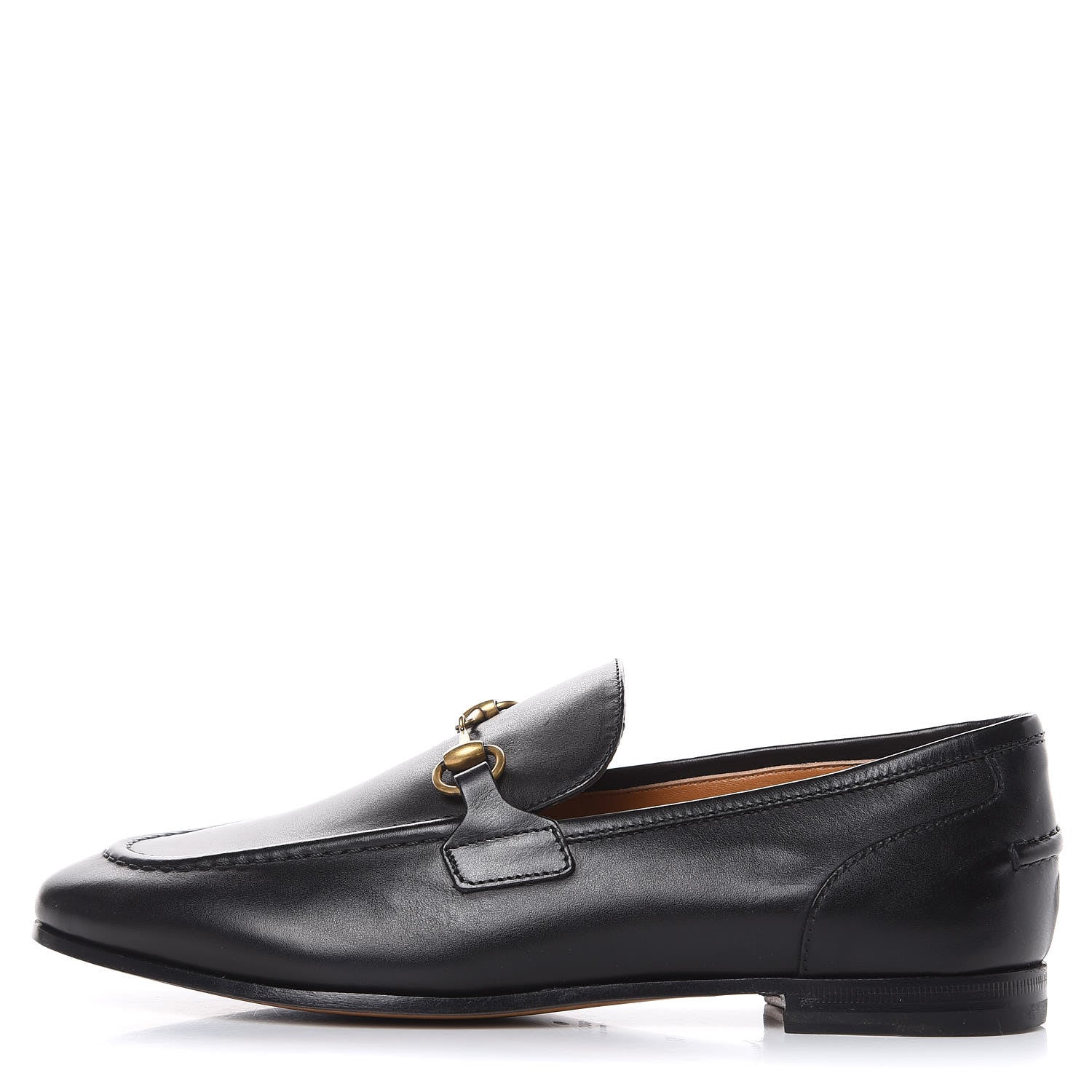 Gucci Calfskin Womens Jordaan Loafers 37 Black 1 of 9