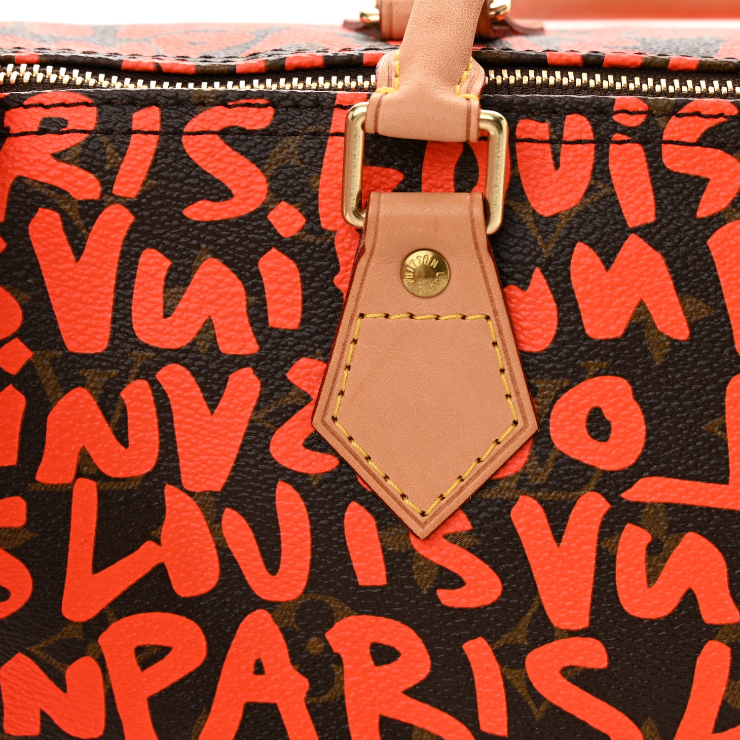 Louis Vuitton Monogram Graffiti Speedy 30 Orange 12 of 13