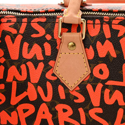Louis Vuitton Monogram Graffiti Speedy 30 Orange 12 of 13