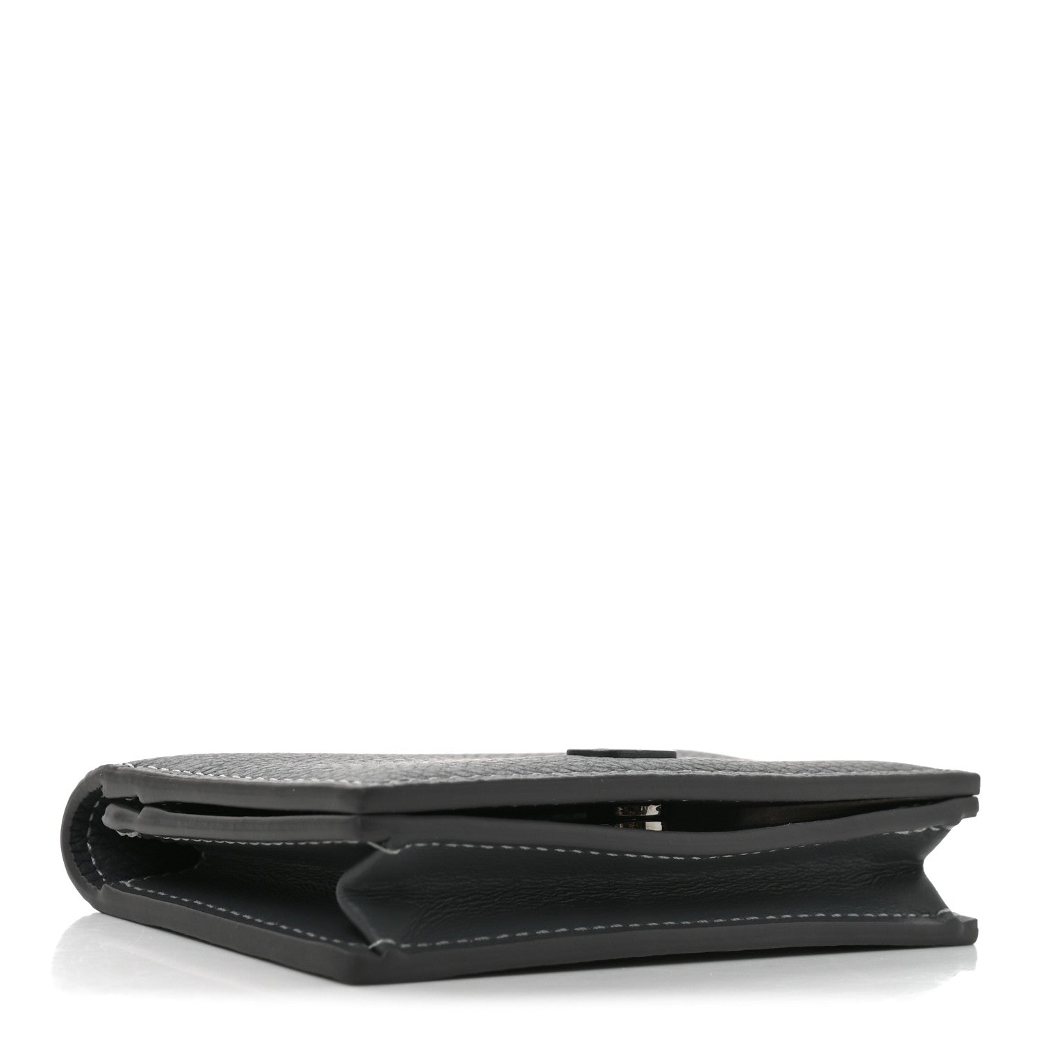Christian Dior Grained Calfskin CD Icon Wallet Grey 4 of 7