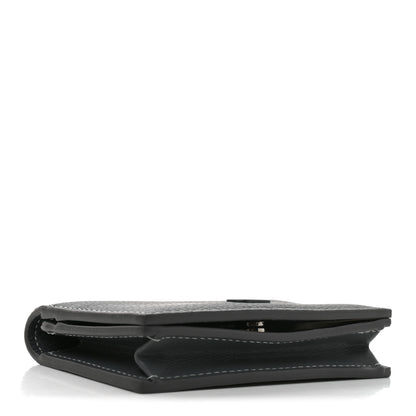 Christian Dior Grained Calfskin CD Icon Wallet Grey 4 of 7