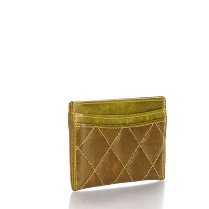 Chanel Llama Quilted Card Holder Green 3 of 8