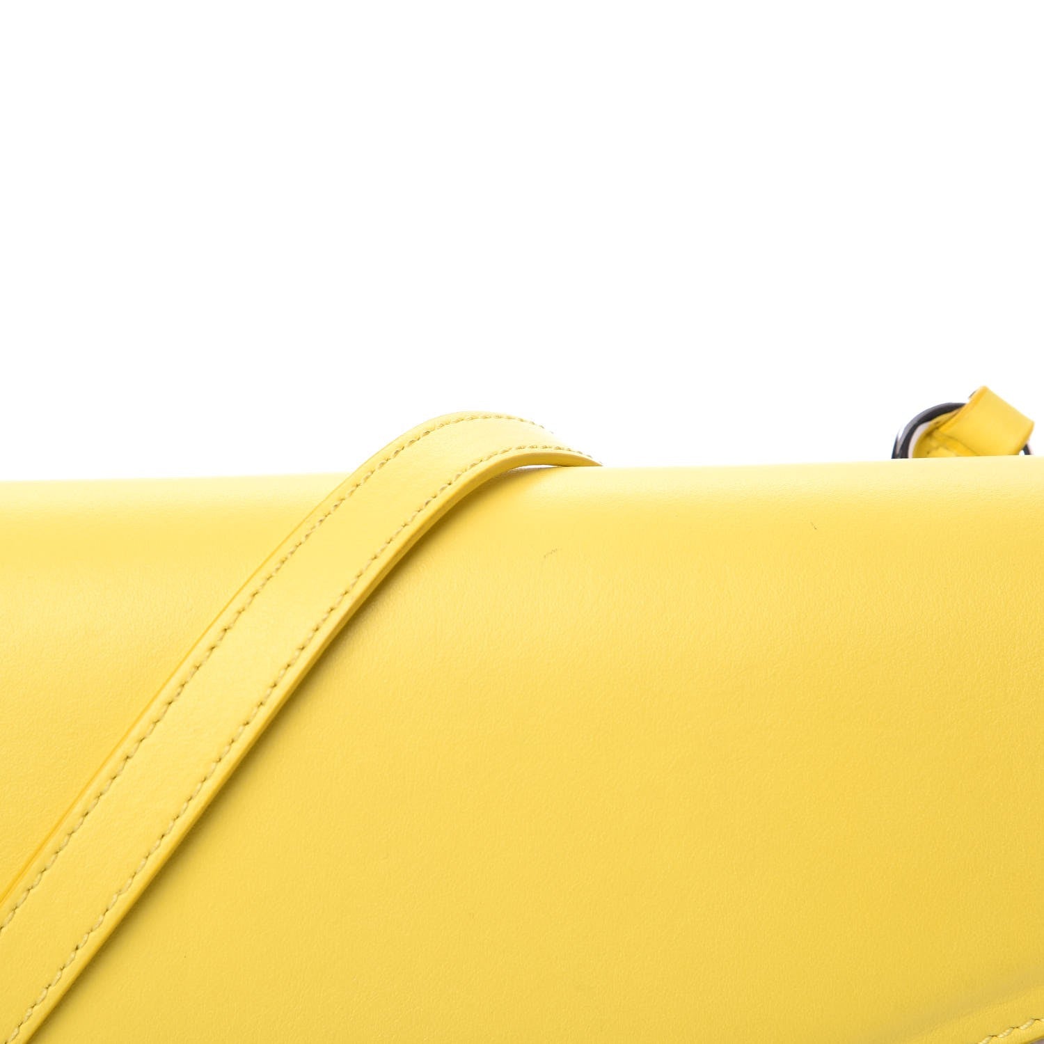 Givenchy Calfskin Goatskin Duetto Crossbody Bag Yellow 8 of 13