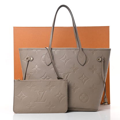 Louis Vuitton Empreinte Monogram Giant Neverfull MM Tourterelle 11 of 11