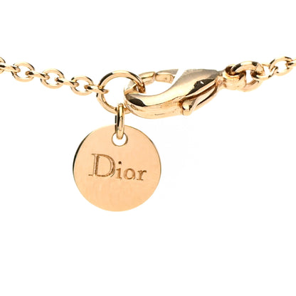 Christian Dior Metal Crystal Clair D Lune Necklace Gold 6 of 7