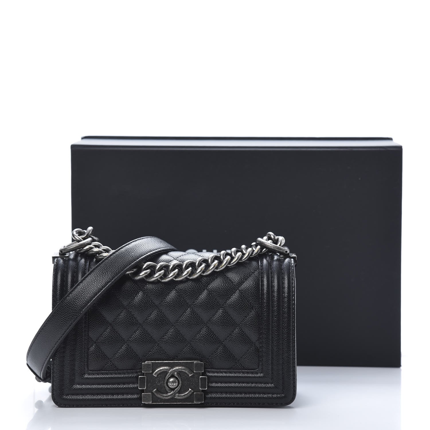 Chanel Caviar Quilted Small Boy Flap Black 11 of 11