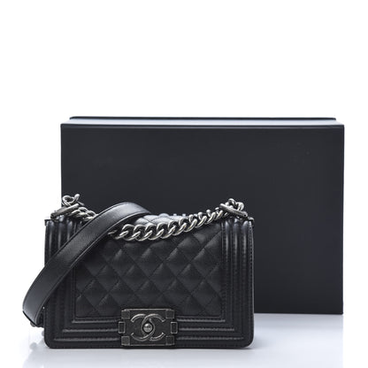 Chanel Caviar Quilted Small Boy Flap Black 11 of 11