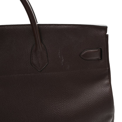 Hermes Togo HAC Travel Birkin 50 Chocolate 10 of 12