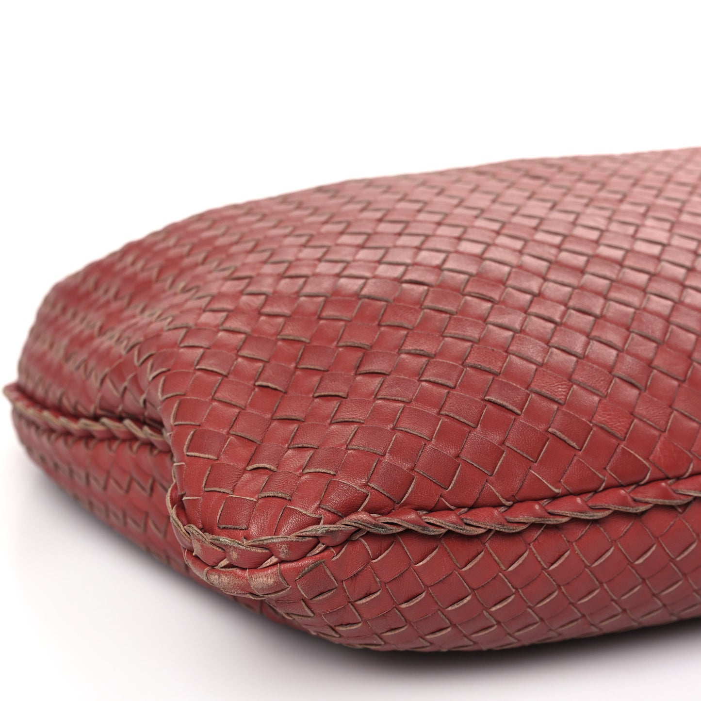 Nappa Intrecciato Large Veneta Hobo Rust
