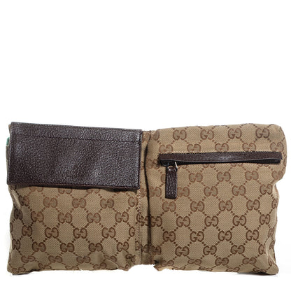 Gucci Monogram Web Belt Bag Dark Brown 1 of 7