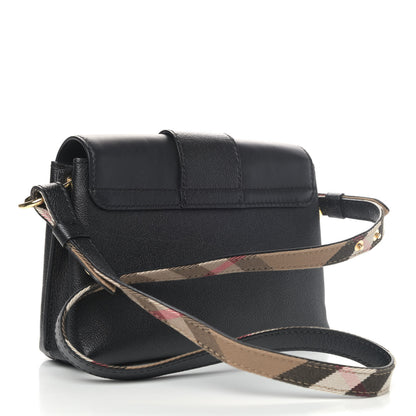Burberry Soft Grain Calfskin Small Buckle Tote Black 2 of 4
