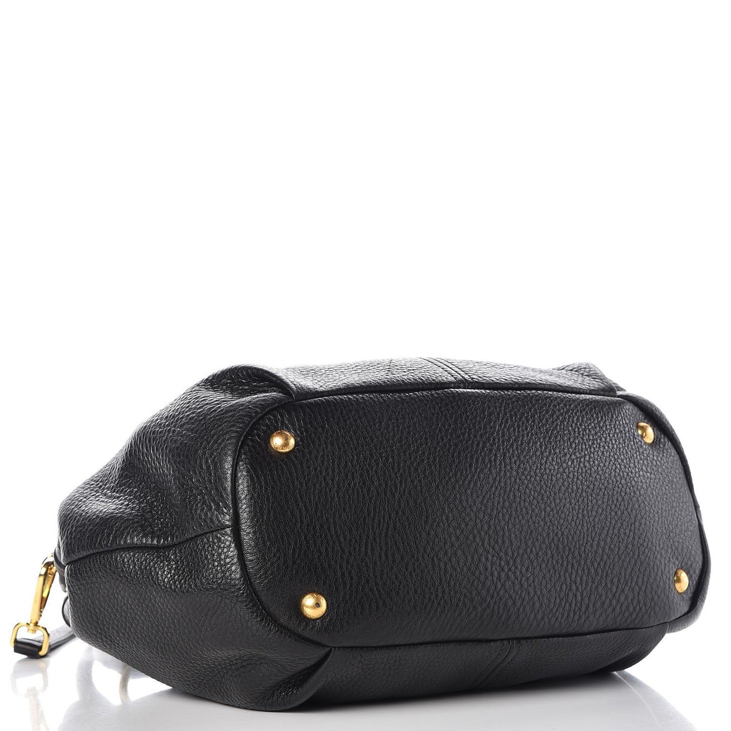 Vitello Daino Shoulder Bag Black