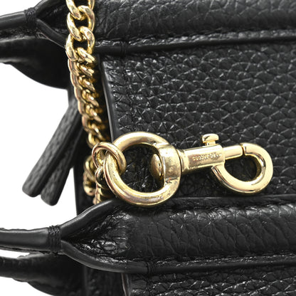 Marc Jacobs Grained Calfskin Nano Bag Charm The Tote Bag Black 9 of 9