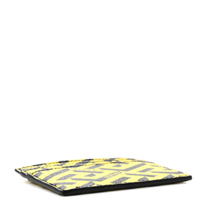 Versace Coated Canvas La Greca Card Holder Yellow Black 4 of 6