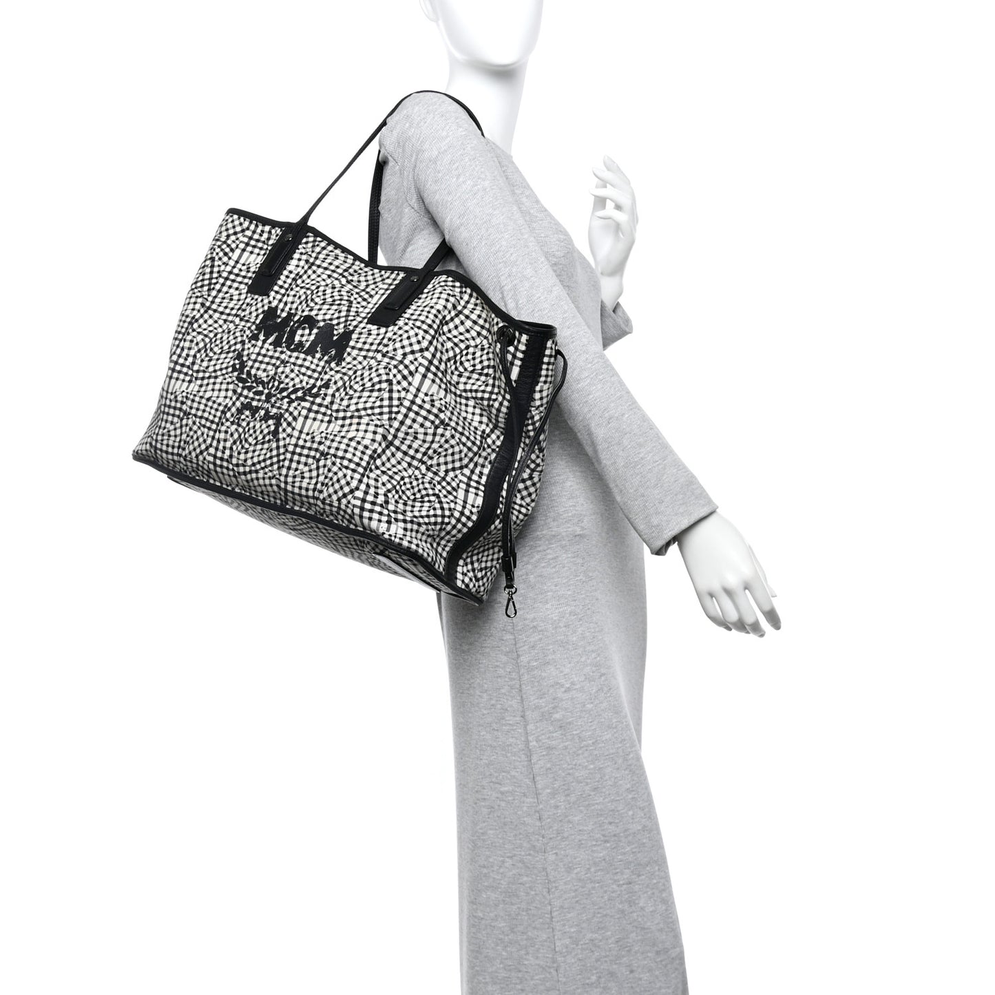 Visetos Large Liz Reversible Shopper Tote Black