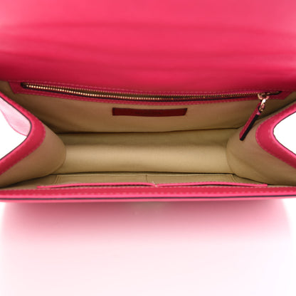 Valentino Garavani Vitello Large Glam Lock Rockstud Flap Pop Fuxia 5 of 10