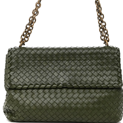 Bottega Veneta Nappa Intrecciato Medium Olimpia Bag Moss 8 of 10