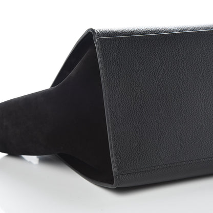 Celine Drummed Calfskin Suede Medium Trapeze Black 8 of 9